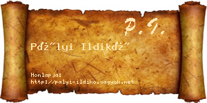 Pályi Ildikó névjegykártya